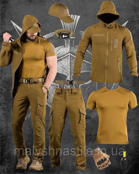Летний тактический костюм 8в1 TIRAN койот ДЛ6516