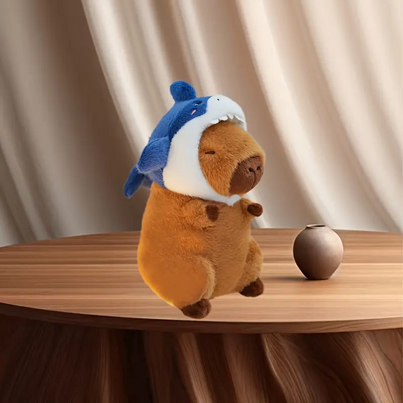 М'яка лялька-трансформер Акула Капібара 29 см для сну, інтер'єру та дитячих ігор | Зображення 4