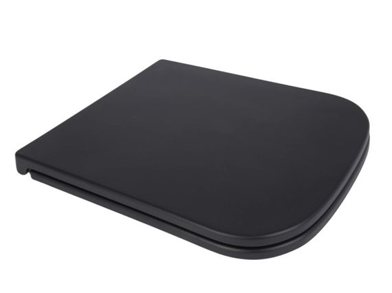 Сидіння для унітазу Qtap Tern Matt Black з мікроліфтом Slim Duroplast, Quick Release QT99HY2322MB