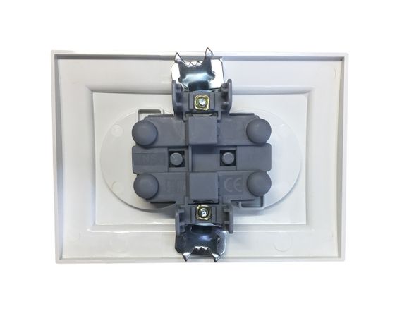 Розетка внутренней установки 2-я б/з белая IP20 Malta Ny95000965 | Зображення 2