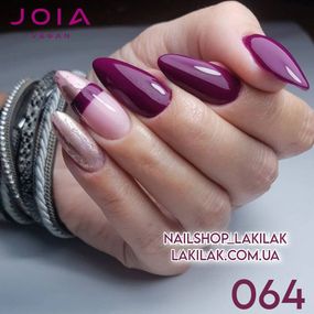 Гель-лак JOIA vegan 064 темно-малиновий, 6 мл
