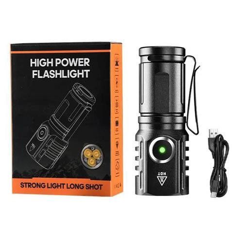 Мощные фонарики PLD-536-3XPG, Ручной фонарик led, Ударопрочный водонепроницаемый фонарь BU-74