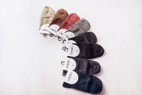 Носки фантазийные Omero Luma, серые с люрексом, р. 35-39