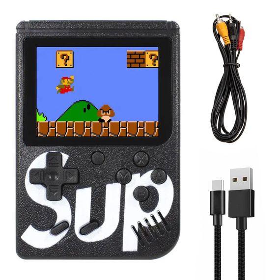 Ігрова ретро приставка 8 біт, на 400 ігор, SUP Game Box, колір Рандом / Портативна ігрова консоль / Денді