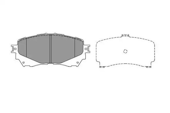 Колодки передні гальмівні Mazda 6 12- (Akebono), KAVO PARTS (KBP4570) | Зображення 2
