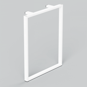 Опора для столу з металу 600×120mm, H=730mm (профільна труба: 40x20mm) Білий