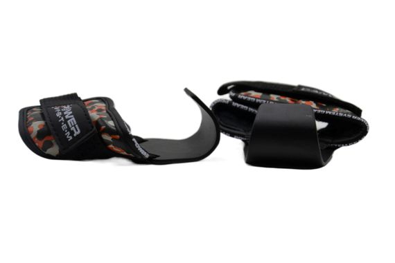 Гаки для тяги на зап'ястя Павер сістем PS-3370 Hooks Camo Black/Red L | Зображення 7