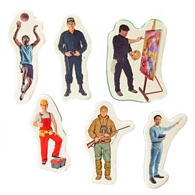 Детский набор магнитов "Профессии" ML4032-29 в наборе 6 магнитов