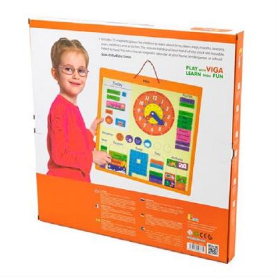 Розвиваюча іграшка Viga Toys Календар магнітний англ. (50377) | Зображення 2