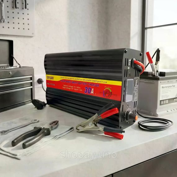 Зарядное устройство EY-1230A 30A 12V для свинцово-кислотных аккумуляторов | Зображення 2