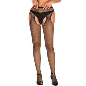 Еротичні колготки з відкритими стегнами Babydoll 48 Чорний 5024