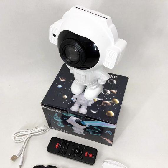 Проектор-нічник космонавт зоряне небо в дитячу, Проектор нічник галактика космос, Астронавт нічник MU-89