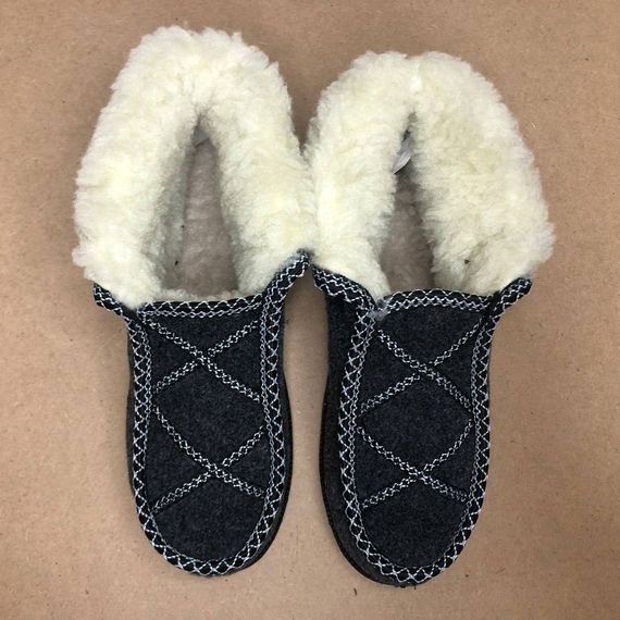 Женские валенки из войлока 40р, Галоши утепленные черного цвета, Женские дутики львовской фабрики GQ-98 | Зображення 2