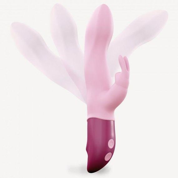 Вібратор-кролик Love To Love Hello Rabbit Rose з гнучким стовбуром і стимуляцією точки G, 2 мотори | Зображення 2