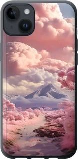 Чохол на iPhone 14 Plus Рожеві хмари із силікону FCh_006671