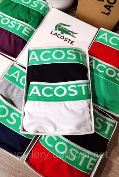 Чоловічі Труси боксери Lacoste труси Лакоста — колір на вибір XXL | Зображення 7