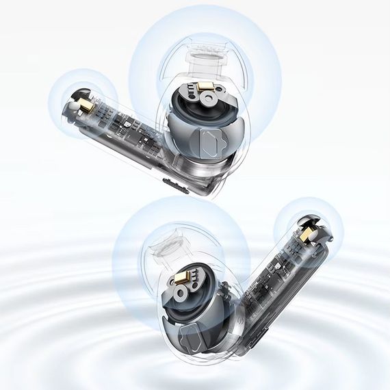 Бездротові TWS навушники Baseus OS Bowie M2s Pro (A00051801) Moon White Cosmic Black | Зображення 3