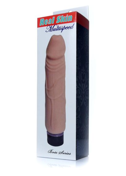 Вібратор - Real Skin Multispeed Flesh, 22 см Sex Aura | Зображення 1