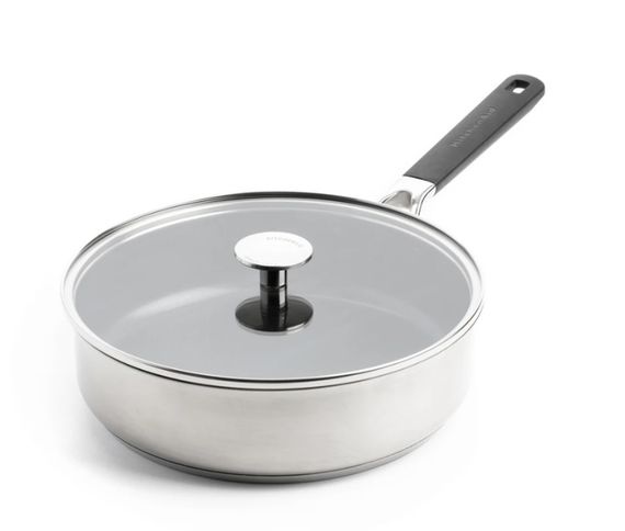 Сотейник со стеклянной крышкой KitchenAid СSS СС005704-001 26 см 3.6 л серебристый