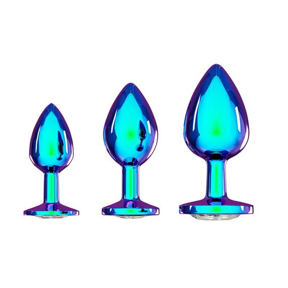 Набір анальних пробок Venice Collection - Metal Anal Plug Set - Iridescent Sex Aura | Зображення 2