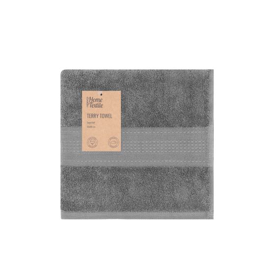 Рушник махровий Ardesto SuperSoft, 50х90см, 100% бавовна, сірий (ART2250SLP)