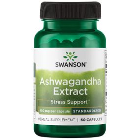 Екстракт ашваганди Swanson Ashwagandha Extract, Standardized, 450 mg, 60 Caps