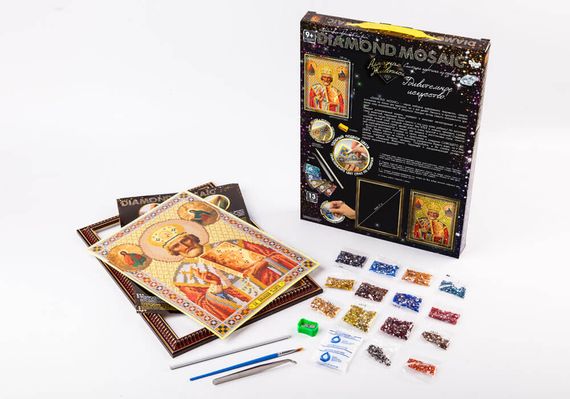 Креативна творчість "Діамантовий живопис. DIAMOND MOSAIC" DM-02 Danko Toys Маки Вид 4 | Зображення 2