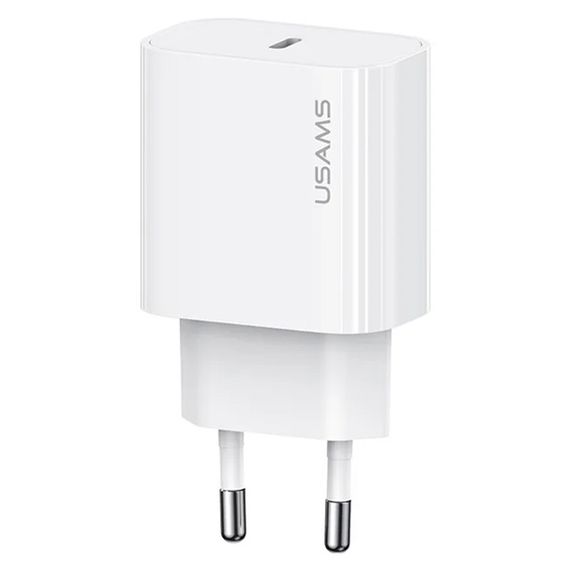 МЗП Usams US-CC226 Kit-Yi Ser. 20W (1USB-C) + кабель Type-C to Type-C White | Зображення 1