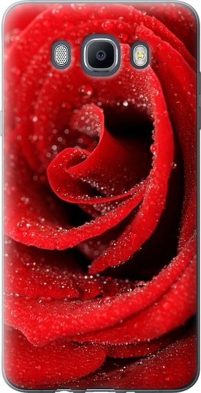 Чехол на Samsung Galaxy J7 (2016) J710F Красная роза "529u-263-17620"