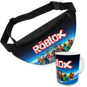 Детский набор Roblox сумка-бананка + керамическая кружка с принтом (5673)