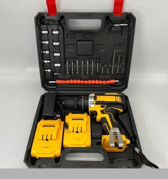 Шуруповерт Electric Drill AND з набором слюсарного інструменту, 24W, жовтий XPRO (47818-3930_706)