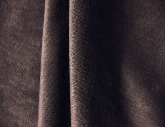 Бархат итальянский хлопковый с эластаном натуральный мокко однотонный MI 49 | Зображення 1