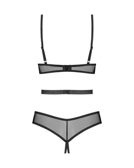 Боді Obsessive Euridia crotchless teddy XS/S, Чорний, XL/2XL | Зображення 4