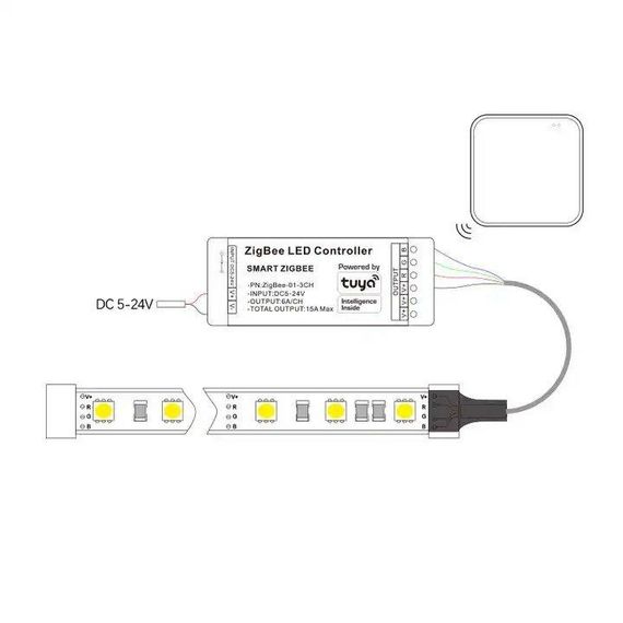Контролер управління PROLUM RGB ZigBee Wi-Fi TUYA 15A Series HomeLink | Зображення 8