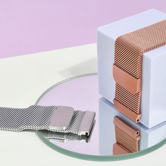Ремешок Xiaomi Amazfit/Samsung Milanese Loop 22 mm, ремешок для смарт часов, ремешок миланская петля, Черный, Xiaomi, 22 mm | Зображення 6