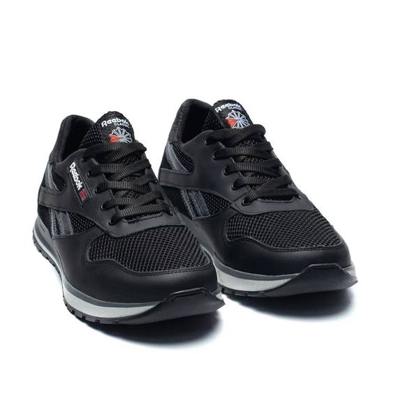 Літні кросівки сітка Reebok чорні | Зображення 1