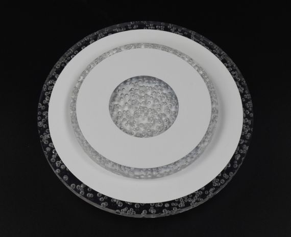 Сучасний круглий світильник стельовий LED для кімнати кухні ванної 26155 Білий 4х20х20 см.