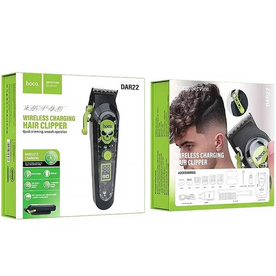 Машинка для стрижки волосся Hoco DAR22 Barber Pro Black | Зображення 5
