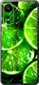Чохол на Xiaomi Redmi 13C Зелені часточки лимона "852u-3410-2448"
