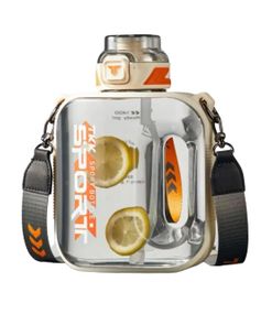 Бутылка TKK 1000 мл - Белая Tritan BPA-free, ударопрочная, спортивная с герметичной крышкой