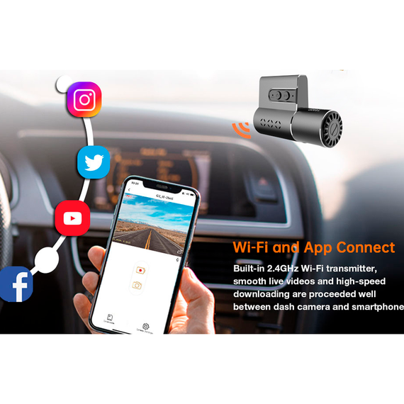Автомобильный видеорегистратор 2К для Android магнитол Wi-Fi Terra HD-X7, 2К (2560×1440p) | Зображення 8
