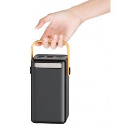 Повербанк зовнішній акумулятор XPRO PR168 50000mAh 22.5W з індикацією зарядки та ліхтариком чорний (32735-01) | Зображення 4