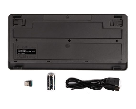 Клавіатура бездротова A4Tech Fstyler FBK11 (Grey),  USB, колір сірий | Зображення 5