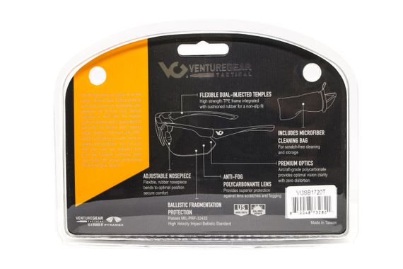 Захисні окуляри Venture Gear Tactical Drone 2.0 Green (clear) Anti-Fog, прозорі в зеленій оправі | Зображення 6