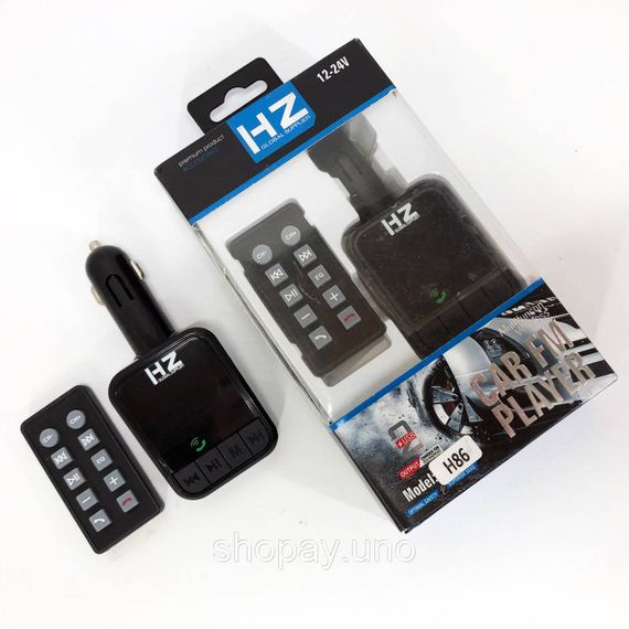 Usb модулятор автомобильный H86BT, Устройство для музыки в авто, Фм трансмиттер bluetooth ER-11 | Зображення 2