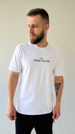 Футболка Stone Island колір білий | Зображення 2