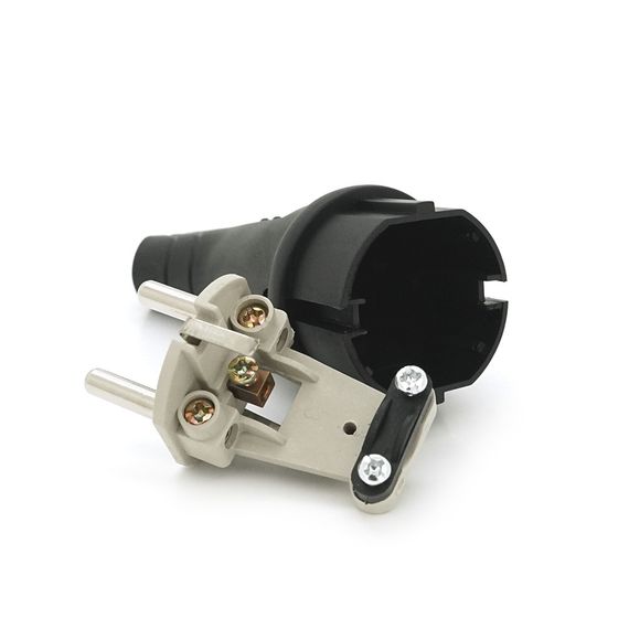 Вилка з заземленням, 16A 250V, IP44 0003, Black Q16 | Зображення 2