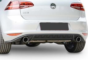 Задній дифузор DPT V-2 (для GTI, 2012-2017, чорний глянець) для Volkswagen Golf 7/E-Golf рр