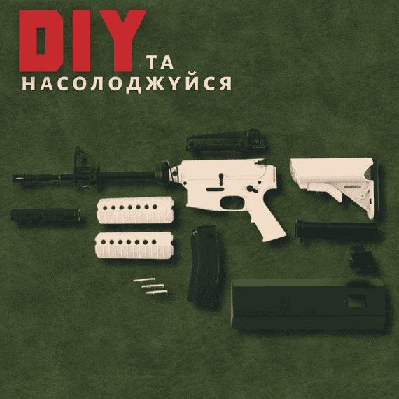 Сувенірна металева модель гвинтівки Colt AR-18 в масштабі 1:3, мініатюрна копія з рухомим затвором та знімним магазином | Зображення 2