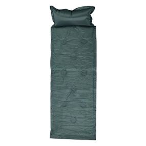 Матрас в палатку надувной 175х60х2 см матрас походный туристический с подголовником Зеленый SJ-0028-1GR